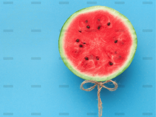 demo attachment 2602 watermelon balloon on blue background creative 57pnh8q